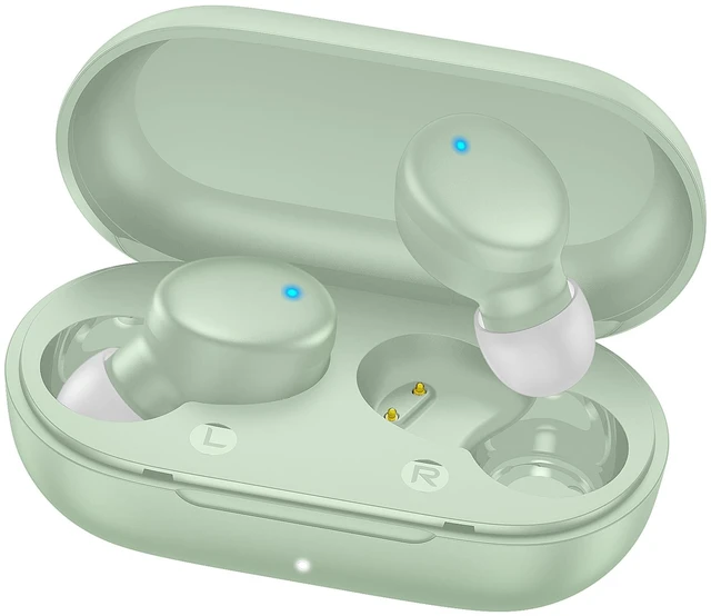 Main image of Mini Wireless Earbuds Bluetooth 5.3 in Ear Headphones Headsets Light Weight,60Hrs Playtime Ear Buds with Charging Case,Smart Touch Control,Premium Sound with Deep Bass for Sport-Green