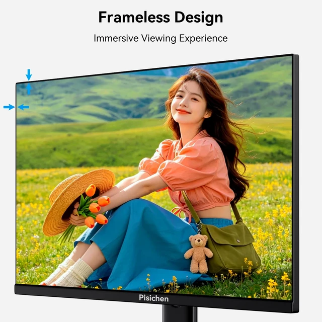 Alt view image 6 of 7 - Touchscreen Monitor 24" FHD 1920x1080P IPS Display 10-Point Touch Screen Computer Monitor USB Type-C HDMI & VGA Ports, VESA Mount, Black