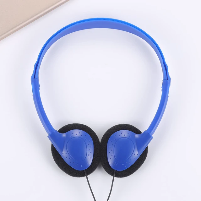 Alt view image 6 of 7 - 50 Pack Bulk Classroom Headphones for Kids School, Wholesale Class Set Earphones Wired Headset Adjustable with 3.5mm Jack for Students Teens Toddler Children and Adults (Dark Blue, 50 Pack)