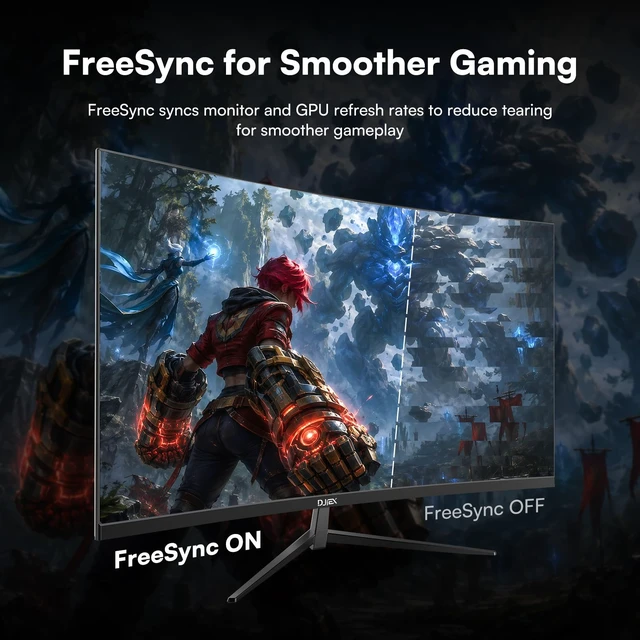 Alt view image 6 of 7 - 32 Inch 2K QHD Curved Gaming Monitor 165Hz, VA Panel, 1500R 3500:1 Contrast Ratio, 98%sRGB, HDR10, 16.7M, Frameless Design for PC and Console, HDMI, DP, VESA