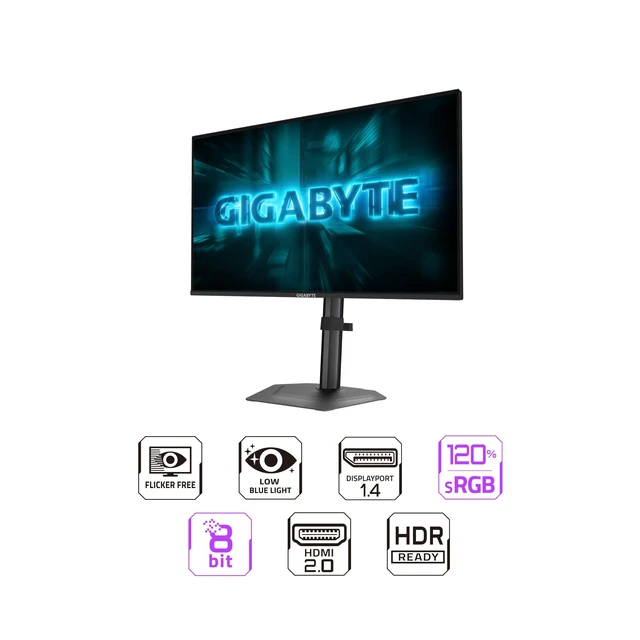 Alt view image 2 of 7 - G25F2A 24.5" SuperSpeed IPS FHD Gaming Monitor Black, FHD 1920x1080, 240Hz, 1ms GTG, HDMI, DP, AMD Freesync Premium, Height and Tilt Adjustable