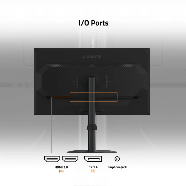 Alt view image 4 of 7 - G25F2A 24.5" SuperSpeed IPS FHD Gaming Monitor Black, FHD 1920x1080, 240Hz, 1ms GTG, HDMI, DP, AMD Freesync Premium, Height and Tilt Adjustable