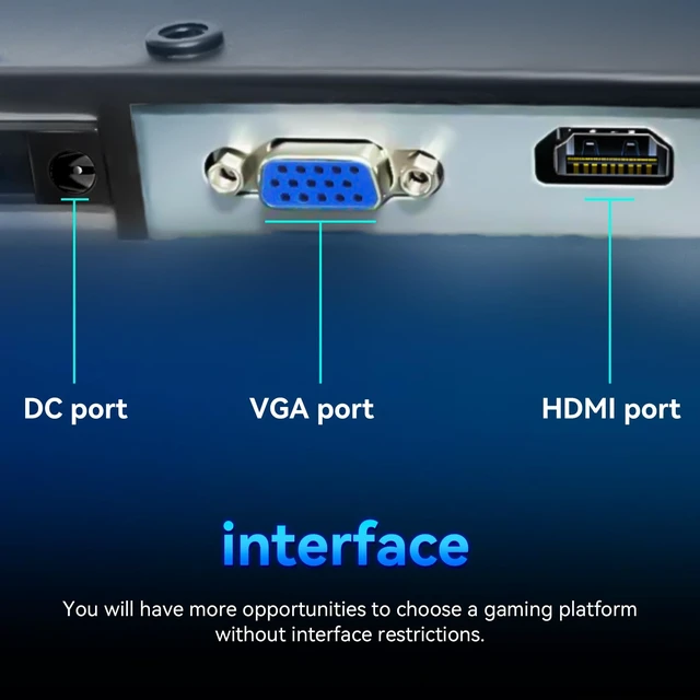 Alt view image 7 of 7 - 22 Inch Computer Monitor FHD 1080p IPS 75Hz FreeSync HDMI Gaming 75Hz FHD IPS LED Gaming Monitor, 2ms Response, AMD FreeSync, HDMI VGA VESA, sRGB 99%, Eye Care, PC Home Office Display Screen