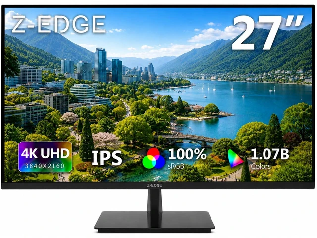 Main image of Z-Edge 27-inch 4K Monitor IPS Ultra HD 3840x2160, Computer PC Gaming U27P4K 60Hz Refresh Rate, PC Monitor Gaming, 100% sRGB, HDMI x 2 and DP x 2, Work, Business,Gaming