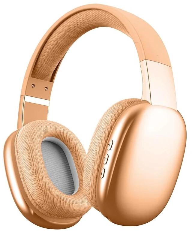 Main image of Wireless Over Ear Bluetooth Headphones with Microphone - Wireless Headset -Noise Reduction - Bluetooth, Wired,Built in Micro SD for Travel, Home, Work TV,PC,Gaming,Cellphone (Orange)
