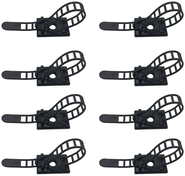 Main image of 1000 Pieces Cable Management Desk Cord Organizer Cable Ties Wire Fasteners Clips