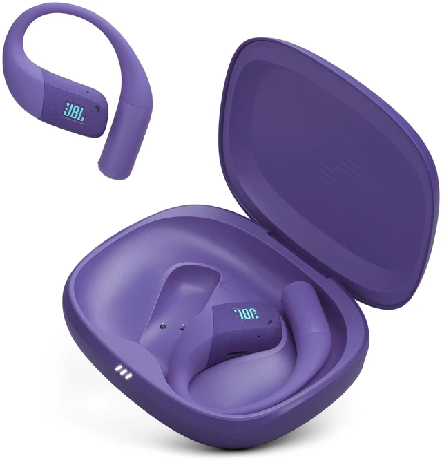 Main image of Endurance Zone Open Ear Earbuds, Waterproof, Secure Fit - Purple IP68 Waterproof Design, up to 32-Hour Playtime With Quick Charge, Secure Earhooks For Running And Outdoor Fitness