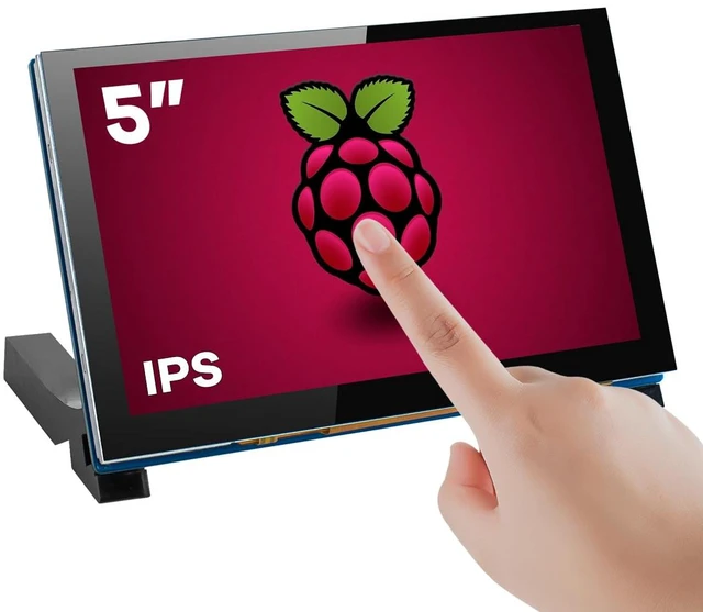 Main image of 5 Inch Touchscreen IPS MIPI DSI Display Compatible with Raspberry Pi 5/4/3, 800x480 Pixel Capacitive Screen Driver-Free Interface