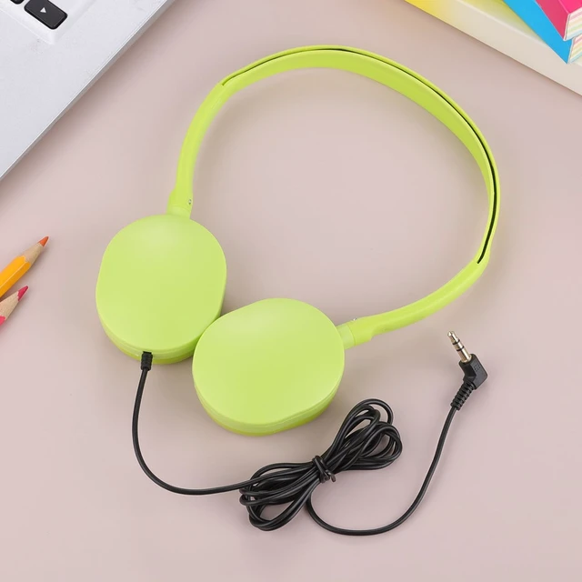 Alt view image 3 of 7 - 100 Pack Classroom Headphones, Bulk Kids Headphones for School Student Boys Girls Teens, 3.5mm Plug for Computer Chromebook,Grades K-12(10 Color)