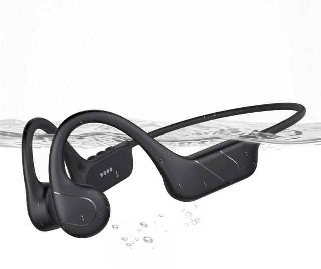 Main image of Bone Conduction Headphones IPX8 Waterproof Swimming Earbuds for Running Underwater Wireless Headset with MP3 Mode, 12H Playtime, Built-in Memory Bluetooth 6.0 Open Ear Buds, Lightweight for Cycling