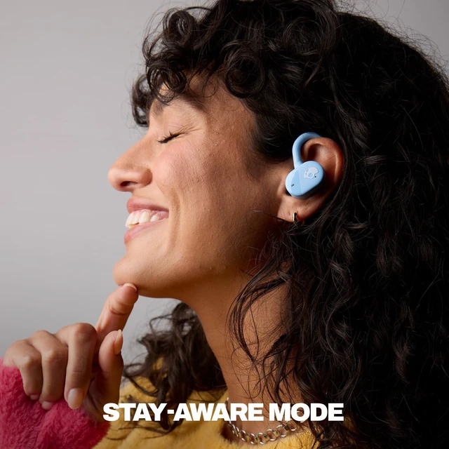 Alt view image 4 of 7 - Push Play Active Wireless Earbuds - Preppy Blue In-Ear Hanger, Bluetooth, Noise Isolating 58 Hours Battery, Sweat and Water Resistant, Microphone, Running Outdoors, Exercise