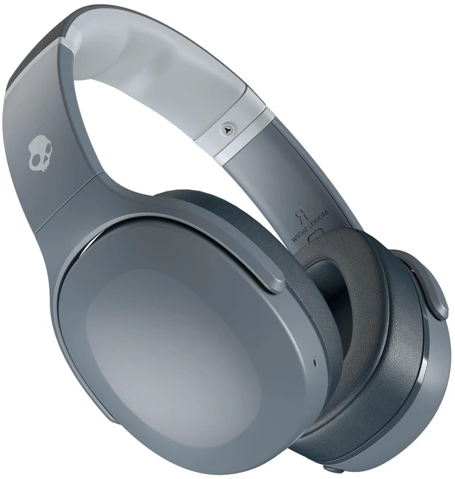 Main image of Crusher Evo Wireless Bluetooth Headphones with Extra USB-C Charging Cable, Multi-Sensory Bass, Noise Isolating Over-Ear Fit, 40 Hours Battery, Microphone for iPhone Android - Chill Grey