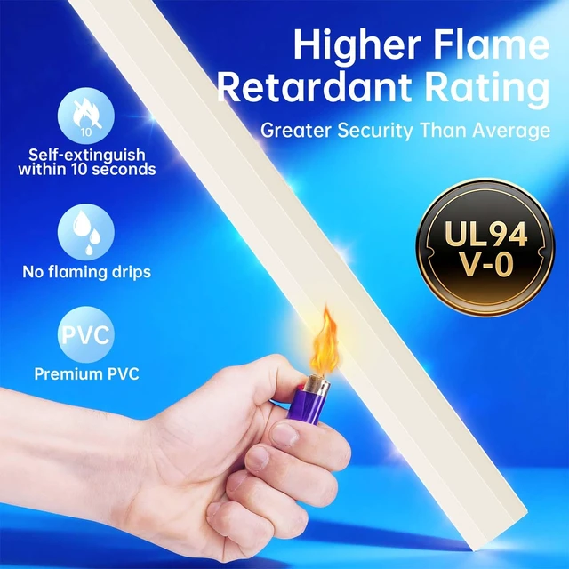 Alt view image 5 of 7 - Beige Cord Hider, 85in Cord Covers for 3-4 Wires on Wall, Beige Cable Hider Cable Management, Easy Set up Wire Hiders Wire Covers for Cords on Wall, TV Cables Cover Concealer, 6X W1.18 H0.67in