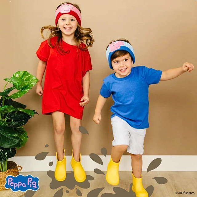 Alt view image 6 of 6 - Peppa Pig Headphones - Kids Headband Headphones - Bluetooth Wireless Headband - Comfortable Headphones for Plane - Safe Volume Limit - Adjustable, Travel, School, and Sleep (George Pig)