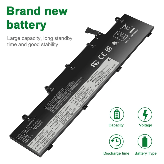 Alt view image 5 of 7 - L19M3PD5 L19C3PD5 L19L3PD5 Laptop Battery Compatible with Lenovo Thinkpad E14 Gen 2 20T6 20TA/ E14 Gen 3 20Y7 20YD 20YE/ E15 Gen 2 20T8 20TD,SB10X02597 5B10X02600 L19D3PD5 L20C3PD4 L20D3PD4 L20L3PD4