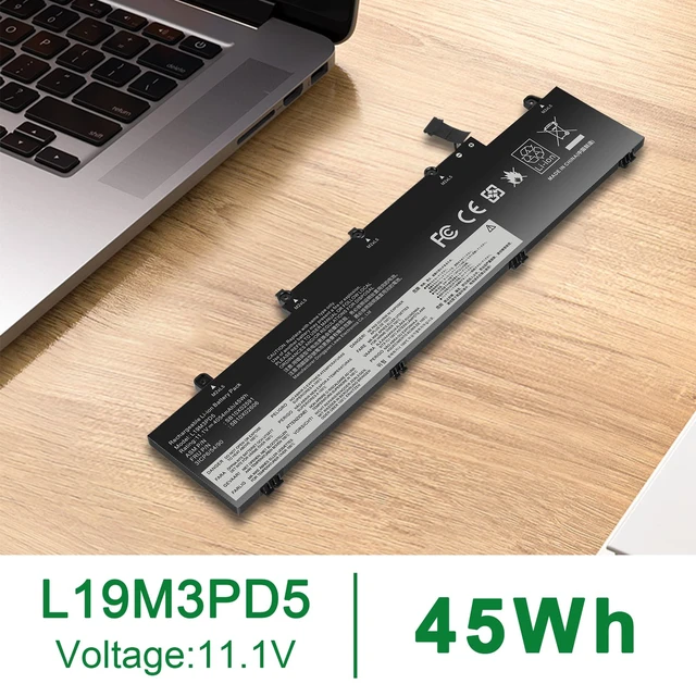 Alt view image 7 of 7 - L19M3PD5 L19C3PD5 L19L3PD5 Laptop Battery Compatible with Lenovo Thinkpad E14 Gen 2 20T6 20TA/ E14 Gen 3 20Y7 20YD 20YE/ E15 Gen 2 20T8 20TD,SB10X02597 5B10X02600 L19D3PD5 L20C3PD4 L20D3PD4 L20L3PD4