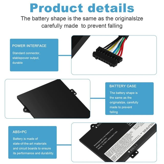 Alt view image 2 of 7 - L19L4PDC L19C4PDC L19M4PDC Battery Replacement for Lenovo Ideapad Yoga 7-14ITL5 82BH 7-15ITL5 82BJ Yoga 7i (15 inch) 2 in 1 Series, 5B10Z26482 SB10Z26481 5B10Z26485 SB10Z26483 5B10Z26479 SB10Z26486
