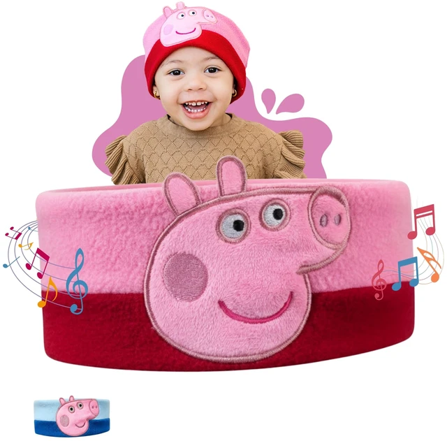 Main image of Peppa Pig Headphones - Kids Headband Headphones - Bluetooth Wireless Headband - Comfortable Headphones for Plane - Safe Volume Limit - Adjustable, Travel, School, and Sleep (Peppa Pig)