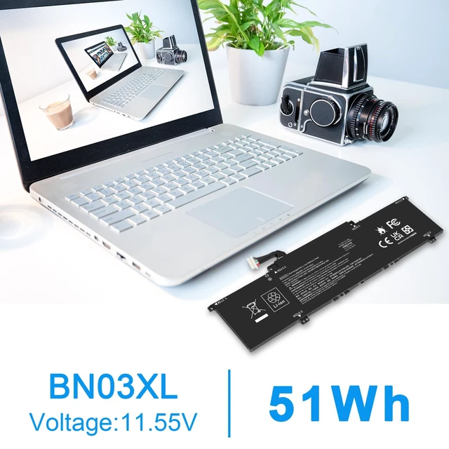 Alt view image 6 of 7 - BN03XL L77034-005 Battery for 2020 HP Envy X360 15M-EE 15M-ES 15-ES 13-BA 13-AY 13-ay0xx 15m-ee0xxx HSTNN-DB9N HSTNN-OB1O L73965-271 L76965-271 L76985-271 L76965-2C1 L76965-AC1