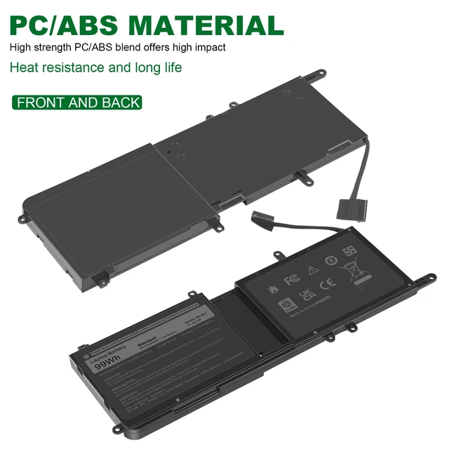 Alt view image 5 of 7 - 9NJM1 44T2R MG2YH Laptop Battery for Dell Alienware 15 R3 R4 17 R4 R5 Series P31E P69F P31E001 P31E002 P69F001 P69F002 HF25D 01D82 546FF 0546FF HF250 0HF250 0MG2YH