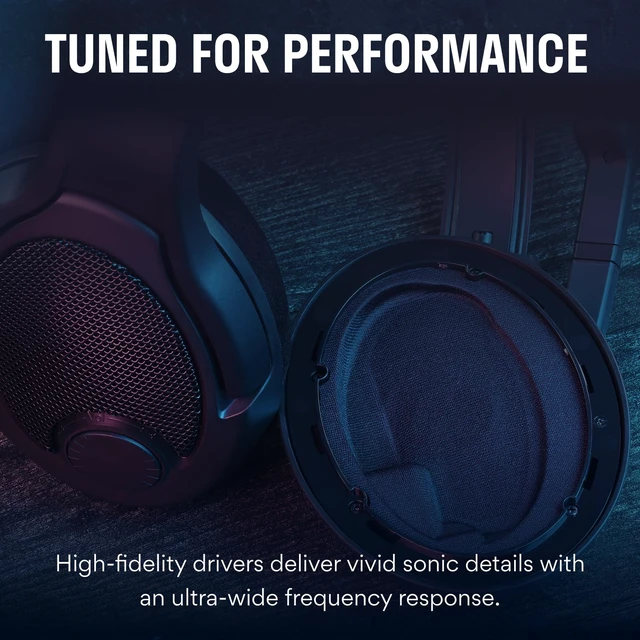 Alt view image 3 of 6 - PC38X Gaming Headset Open-Back Over-Ear Design with Noise-Cancelling Mic, Velour Earpads Compatible with PC, PS5, PS4, Xbox, Switch, Mobile Black