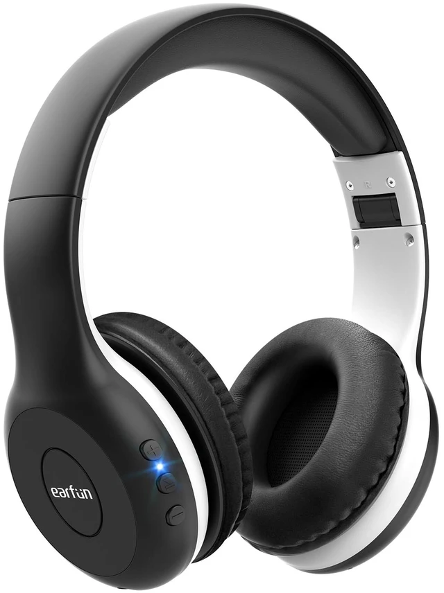 Main image of K2 Kids Bluetooth Headphones for School, Kids Headphones with Mic Volume Limited, 40H Playtime, Built-in Mic, Stereo Sound, Foldable Over-Ear Headphone for Kids/Toddler/Travel/Tablet, Black