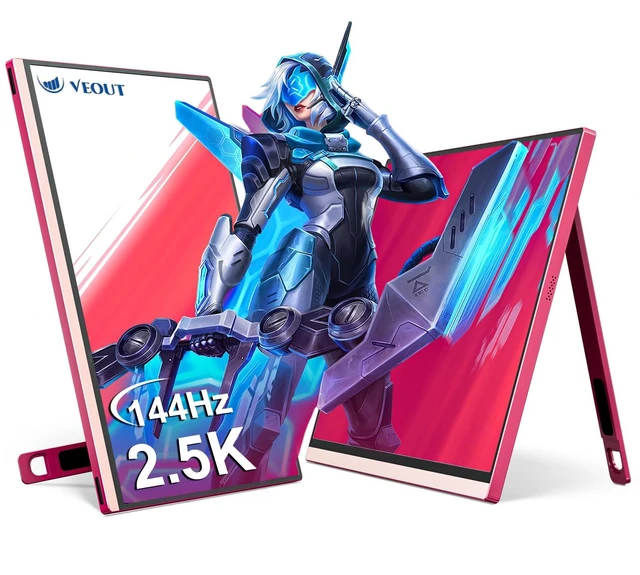 Main image of 16" Portable Monitor with Built-in Stand,Vertical Monitor, USB-C & Mini HDMI External Laptop Screen, Second Display for PC, MacBook, iPad, Phone, Travel & Office