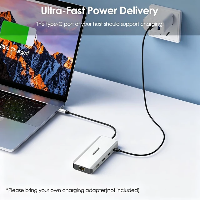 Alt view image 7 of 7 - Laptop Docking Station,Triple Monitors,Dual DisplayPort,HDMI,85W PD 12 In 1 Multiport USB C Dock, Single 4K@60Hz, Gigabit Ethernet,3×USB-A, SD/TF and Mic/Audio for Dell/HP/Lenovo, Windows Only