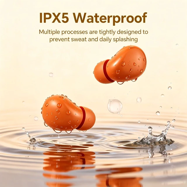 Alt view image 6 of 7 - Orange Smallest Invisible Earbuds Wireless Bluetooth, Low Profile Micro Tiny Discreet Hidden Earbuds for Work Small Headphones Invisible Sleep Wireless Earphone Ear Buds for Small Ear Canals