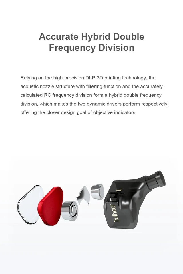 Alt view image 6 of 7 - x Crinacle Zero: RED Dual Dynamic Drivers in-Ear Headphone Gaming Earbuds HiFi Wired Earbuds