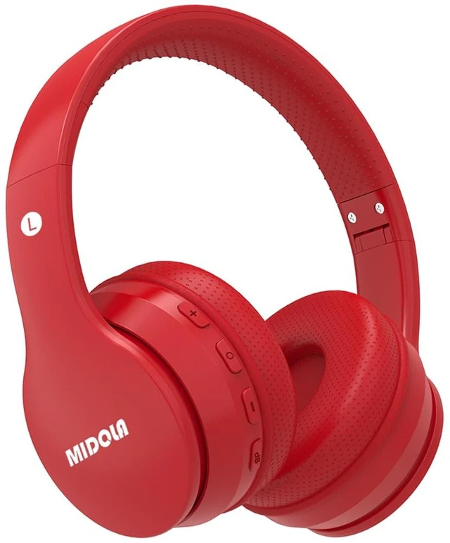 Main image of Kids Bluetooth Headphones Wireless 68 Hours,Safe Volume Limit 85/94dB Red Adjustable Headband Foldable Over-Ear Lightweight Headsets for Toddler Girls Boys Tablet/iPad,HD Stereo,Built-in Mic