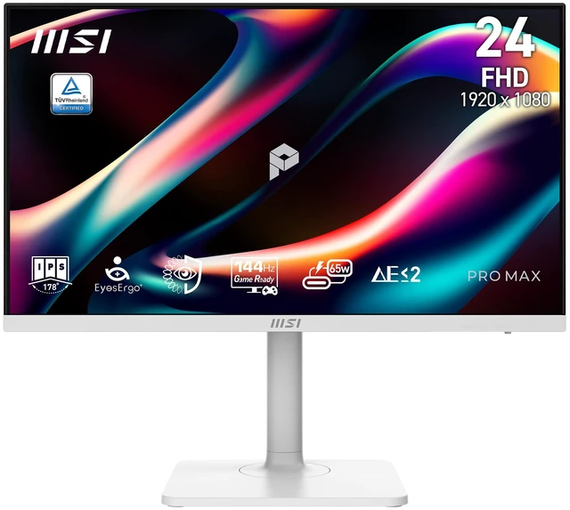 Main image of PRO MAX 271PHW E14 27-inch IPS 1920 x1440(FHD) Hub Computer Monitor, 144Hz, Free-Sync,HDR Ready, HDMI, DisplayPort,65W Type C, E < 2, Height Adjustable, Circular Polarizer, Speaker, White