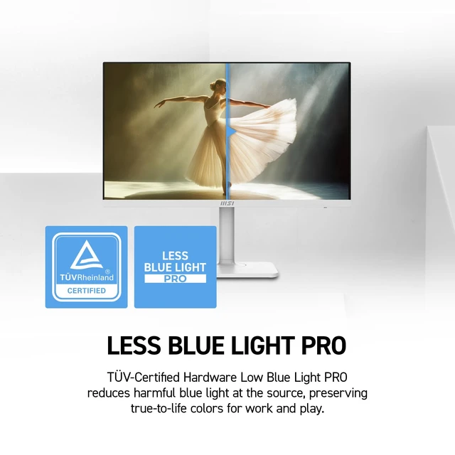 Alt view image 5 of 7 - PRO MAX 271PHW E14 27-inch IPS 1920 x1440(FHD) Hub Computer Monitor, 144Hz, Free-Sync,HDR Ready, HDMI, DisplayPort,65W Type C, E < 2, Height Adjustable, Circular Polarizer, Speaker, White