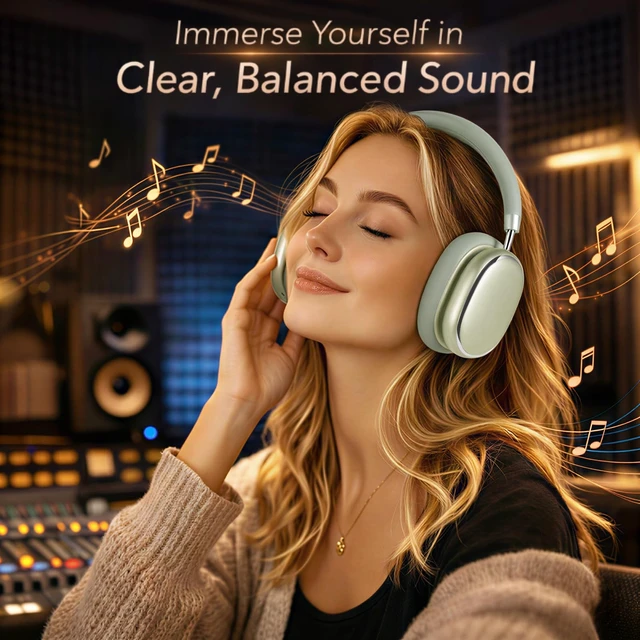 Alt view image 4 of 7 - Hybrid Active Noise Cancelling Headphones Over Ear 120H Playtime Smart Knob, Bluetooth 6.0 Wireless, Customize EQ, Transparency Mode, Hi-Res Audio, NC95, Silky Matte Finish, Travel/Workout