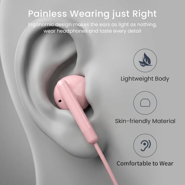 Alt view image 3 of 7 - USB C Headphones for iPhone 18 17 16 15 Pro Max Plus iPad Pro USB C Earphones with Microphone Volume Control USB C Wired Earbuds USB Type C Earphone for Google Pixel 9 Samsung S26 S25 S24 S23 S22 A55