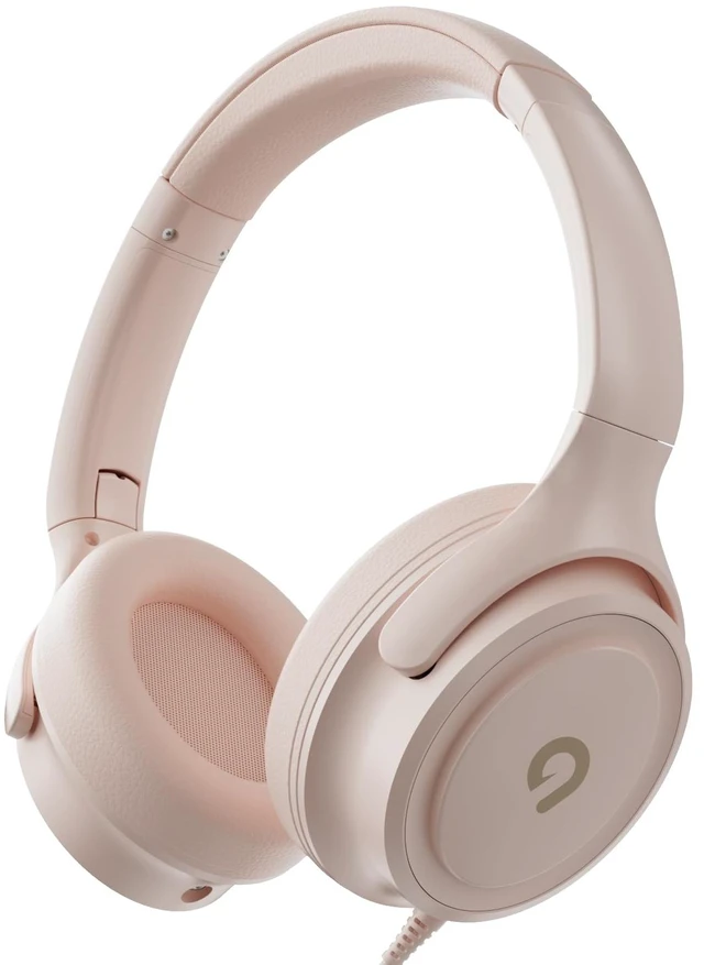 Main image of Kids Headphones with Cord-3.5mm Jack 85/94dB Safe Volume Control Built-in Microphone On-Ear Headphones for Kids/Teens/School/Travel/3.5mm Devices (Beige)