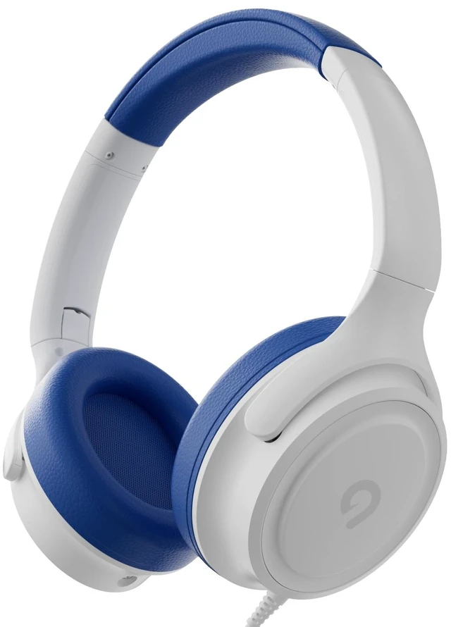 Main image of Kids Headphones with Cord-3.5mm Jack 85/94dB Safe Volume Control Built-in Microphone On-Ear Headphones for Kids/Teens/School/Travel/3.5mm Devices(White)