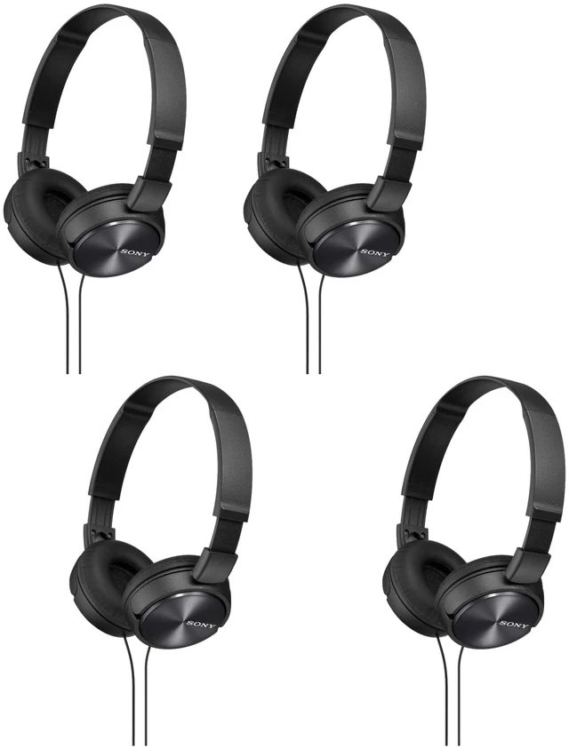 Main image of MDR-ZX310AP ZX Series Wired On Ear Headphones with mic, Black (Pack of 4)