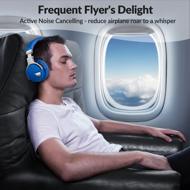 Alt view image 3 of 7 - Million Sold 10 Years Classic E7 Active Noise Cancelling Headphones with Upgraded Noise Cancellation, Bluetooth Headphones Wireless with HD Sound Vivid Deep Bass, for Home Office Travel Gift Pcs