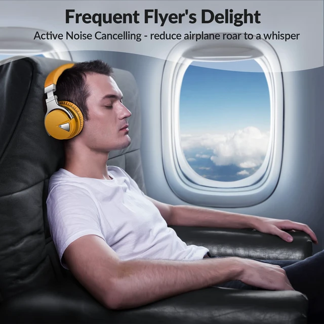 Alt view image 3 of 7 - Million Sold 10 Years Classic E7 Active Noise Cancelling Headphones with Upgraded Noise Cancellation, Bluetooth Headphones Wireless with HD Sound Vivid Deep Bass, for Home Office Travel Gift Pcs