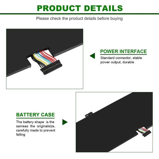 Alt view image 3 of 7 - 60Wh L17C4PH1 Laptop Battery for Lenovo Yoga 7 Pro Pro-13IKB C930 C930-13IKB C930-131KB 930-13IKB-81EQ 81C4 81EQ 5B10Q82425 5B10Q82426 5B10Q82427 C930-13IK C930-13IKB L17M4PH1 L17M4PH2 L17L4PH2