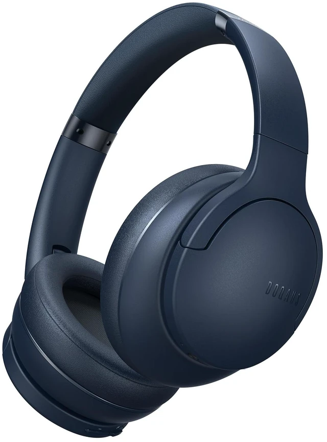 Main image of Wireless Headphones Over Ear, Bluetooth Headphones, APP Control 90H Playtime, 9 EQ Mode, BT5.4, Hifi Stereo Sound Headphones Wireless, ENC Mic, Foldable, for Travel Work Study, Navy Blue
