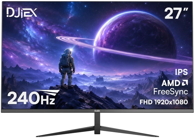Main image of 27 Inch Gaming Computer Monitor 240Hz FHD 1080P, 99% sRGB, 1ms MPRT IPS, 300cd/m², AMD FreeSync, Crosshair & Eye-Care Tech, HDMI 2.0, DP 1.4, Supports Wall-Mounted