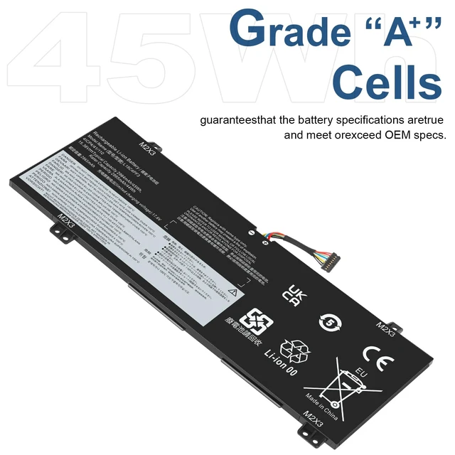 Alt view image 5 of 7 - L18C4PF3 Laptop Battery for Lenovo ideapad C340-14API C340-14IML C340-14IWL S540-14API S540-14IML S540-14IWL Flex-14IML Flex-14IWL Flex-14API L18M4PF3 L18M4PF4 L18C4PF4 81SS000DUS 81SS0005US