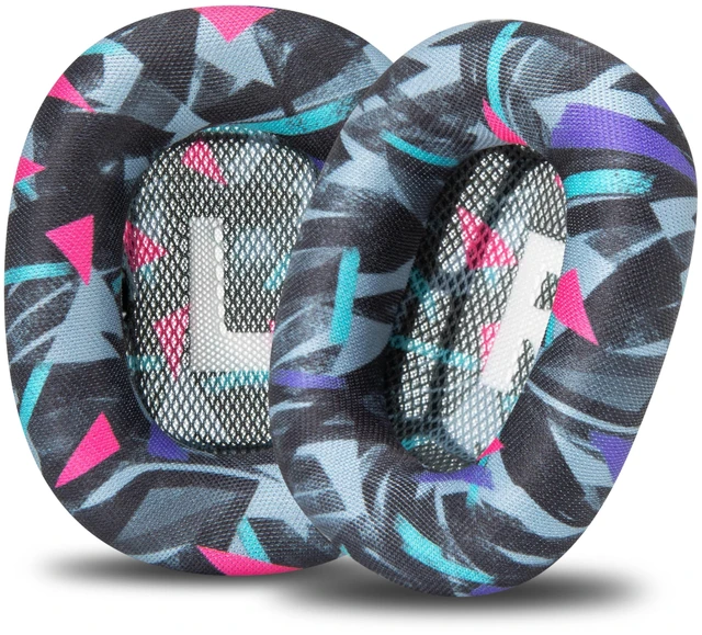 Main image of PadZ Max - Ear Cushions for AirPods Max 1 & 2 Made by Wicked Cushions Soft Fabric, Enhanced Comfort & Unique Style 90's Black