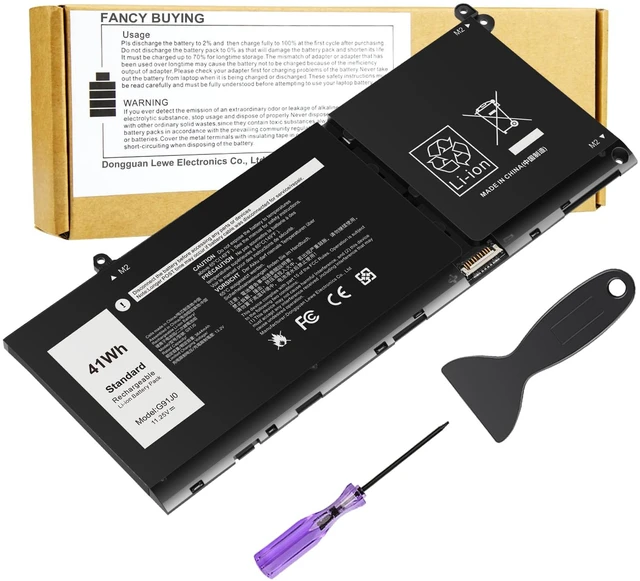 Main image of G91J0 JGCCT N9XX Battery for Dell Latitude 3520 3420 3320 3330 Inspiron 3510 3511 3515 3525 3530 5310 5410 5418 5510 5515 5518 14 Plus 7420 7415 2-in-1 Vostro 5620 5625 PG8YJ 0PG8YJ FH3K2 927N5