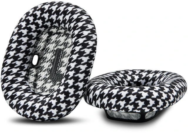 Alt view image 7 of 7 - PadZ Max - Ear Cushions for AirPods Max 1 & 2 Made by Wicked Cushions Soft Fabric, Enhanced Comfort & Unique Style Houndstooth