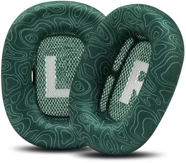 Main image of PadZ Max - Ear Cushions for AirPods Max 1 & 2 Made by Wicked Cushions Soft Fabric, Enhanced Comfort & Unique Style Emerald Tide