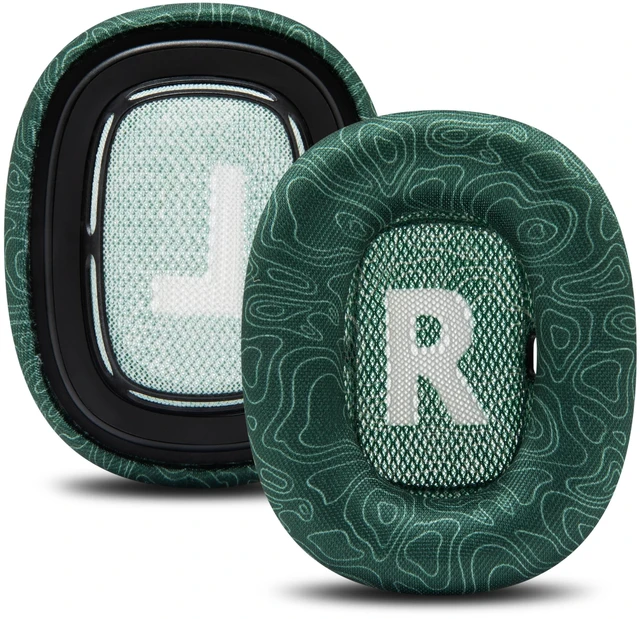 Alt view image 7 of 7 - PadZ Max - Ear Cushions for AirPods Max 1 & 2 Made by Wicked Cushions Soft Fabric, Enhanced Comfort & Unique Style Emerald Tide