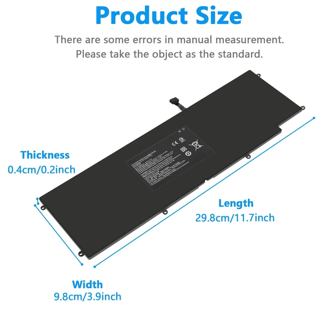 Alt view image 2 of 7 - RC30-0196 Laptop Battery for Razer Blade Stealth 2016 v2 2017 i7-7500U i7-8550u 13.3" RZ09-01962W10 RZ09-0239 RZ09-02393E31 RZ09-01962E52 RZ09-01962E53 RZ09-01962E20 RZ09-01962E10 RZ09-01962E12